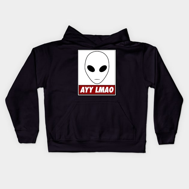 Obey- Ayy Lmao Kids Hoodie by Rebellion10